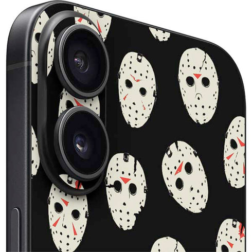 Warner Bros Friday the 13th Jason Voorhees Pattern iPhone 16 Skin