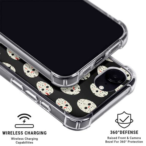 Warner Bros Friday the 13th Jason Voorhees Pattern iPhone 16e MagSafe Case