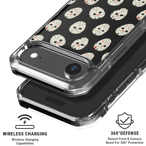 Warner Bros Friday the 13th Jason Voorhees Pattern iPhone 17 Air Clear Case