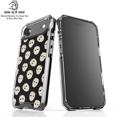 Warner Bros Friday the 13th Jason Voorhees Pattern iPhone 17 Air Clear Case