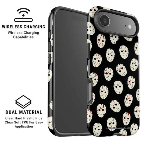 Warner Bros Friday the 13th Jason Voorhees Pattern iPhone 17 Air Magsafe Impact Case