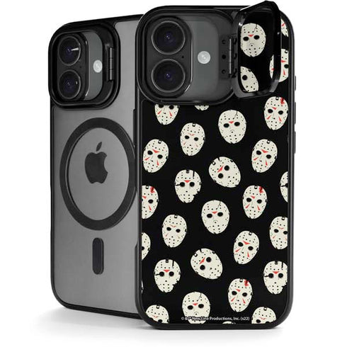 Warner Bros Friday the 13th Jason Voorhees Pattern iPhone 17 Kickstand Case