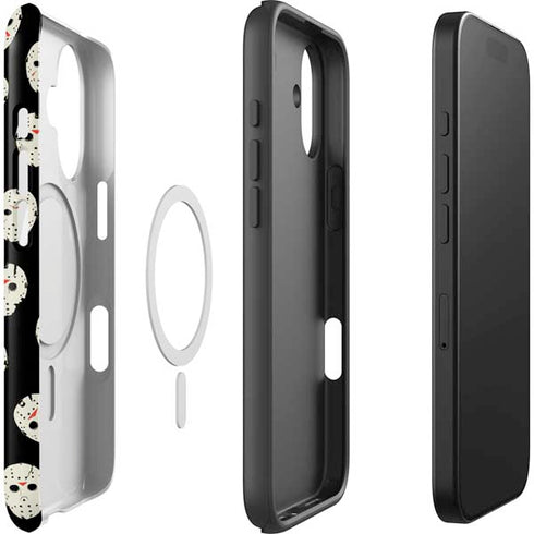 Warner Bros Friday the 13th Jason Voorhees Pattern iPhone 17 Magsafe Impact Case