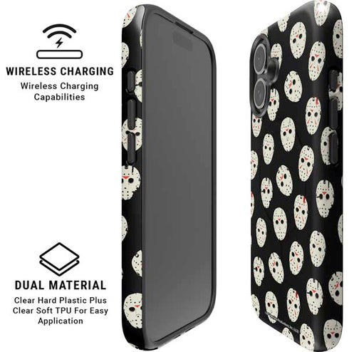 Warner Bros Friday the 13th Jason Voorhees Pattern iPhone 17 Magsafe Impact Case