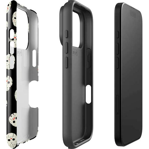 Warner Bros Friday the 13th Jason Voorhees Pattern iPhone 17 Pro Impact Case