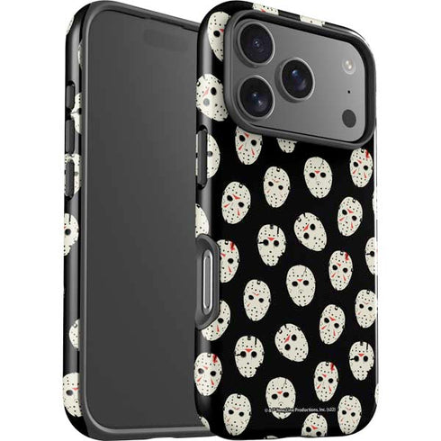 Warner Bros Friday the 13th Jason Voorhees Pattern iPhone 17 Pro Impact Case
