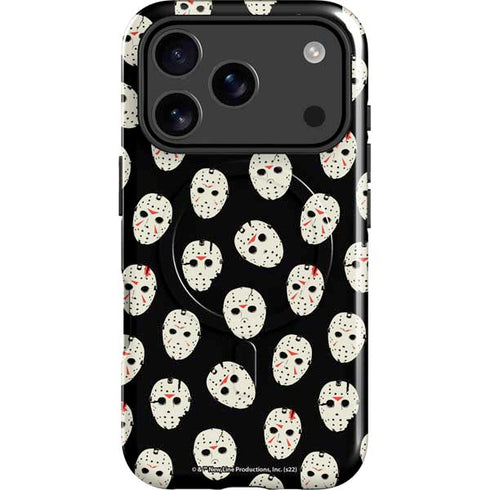 Warner Bros Friday the 13th Jason Voorhees Pattern iPhone 17 Pro Magsafe Impact Case