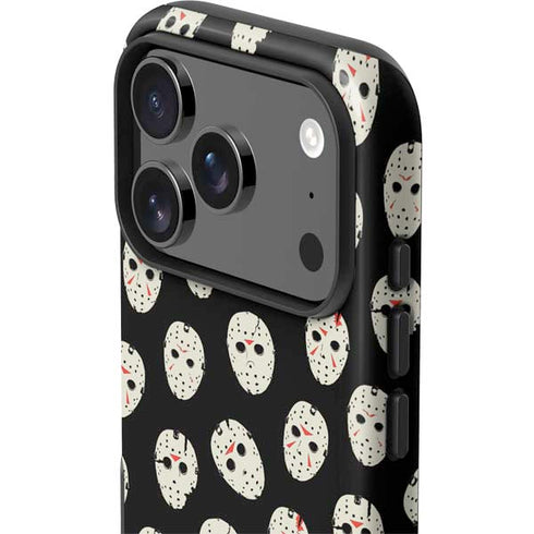 Warner Bros Friday the 13th Jason Voorhees Pattern iPhone 17 Pro Max Impact Case