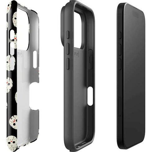 Warner Bros Friday the 13th Jason Voorhees Pattern iPhone 17 Pro Max Impact Case