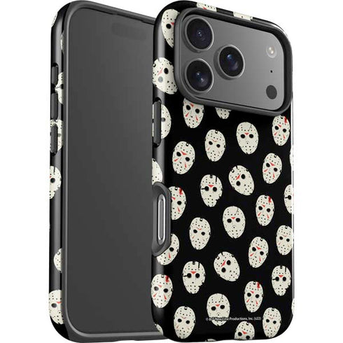Warner Bros Friday the 13th Jason Voorhees Pattern iPhone 17 Pro Max Impact Case