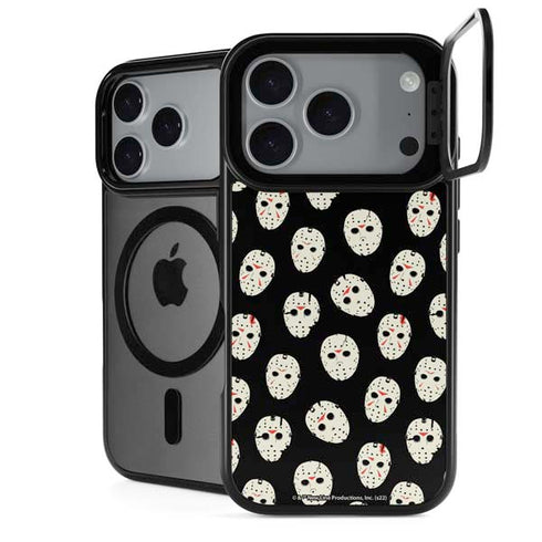 Warner Bros Friday the 13th Jason Voorhees Pattern iPhone 17 Pro Max Kickstand Case