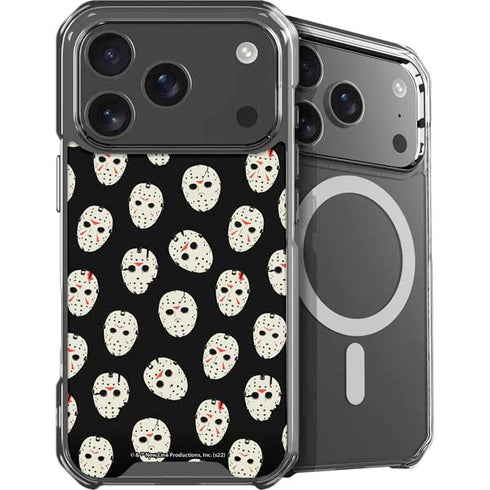 Warner Bros Friday the 13th Jason Voorhees Pattern iPhone 17 Pro Max MagSafe Case