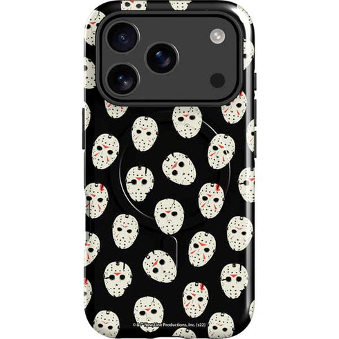 Warner Bros Friday the 13th Jason Voorhees Pattern iPhone 17 Pro Max Magsafe Impact Case