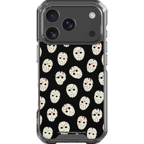Warner Bros Friday the 13th Jason Voorhees Pattern iPhone 18 Pro Clear Case