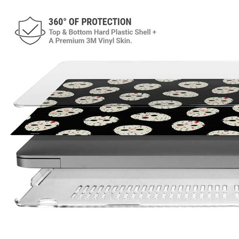 Warner Bros Friday the 13th Jason Voorhees Pattern MacBook Pro 14in (2021-24) Case plus Skin