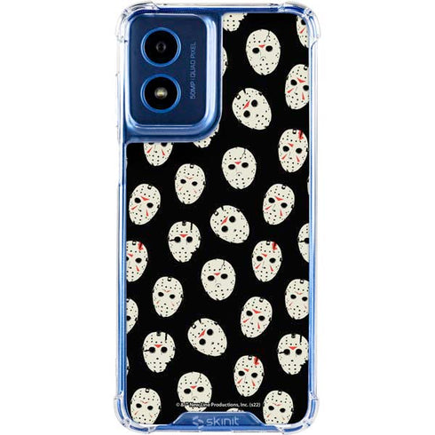 Warner Bros Friday the 13th Jason Voorhees Pattern Moto G 5G (2024) Clear Case