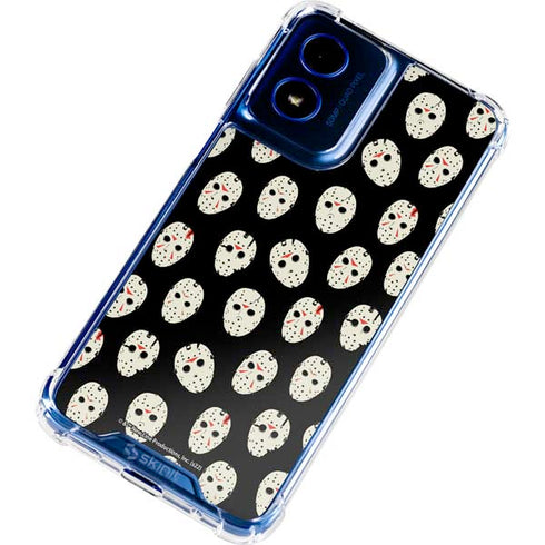 Warner Bros Friday the 13th Jason Voorhees Pattern Moto G 5G (2024) Clear Case