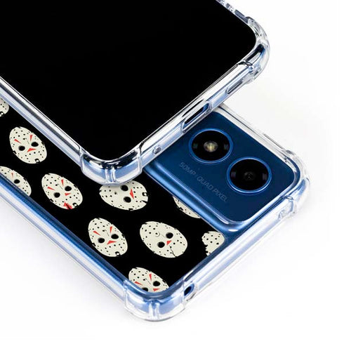 Warner Bros Friday the 13th Jason Voorhees Pattern Moto G 5G (2024) Clear Case