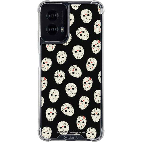 Warner Bros Friday the 13th Jason Voorhees Pattern Moto G Power 5G (2024) Clear Case
