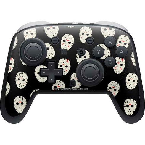Warner Bros Friday the 13th Jason Voorhees Pattern Nintendo Skins