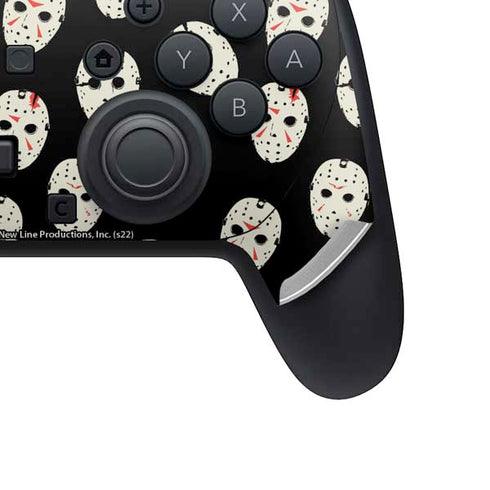Warner Bros Friday the 13th Jason Voorhees Pattern Nintendo Switch 2 (2025) Pro Controller Skin