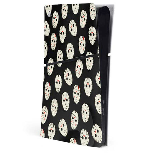 Warner Bros Friday the 13th Jason Voorhees Pattern PS5 Slim Digital Edition Console Skin