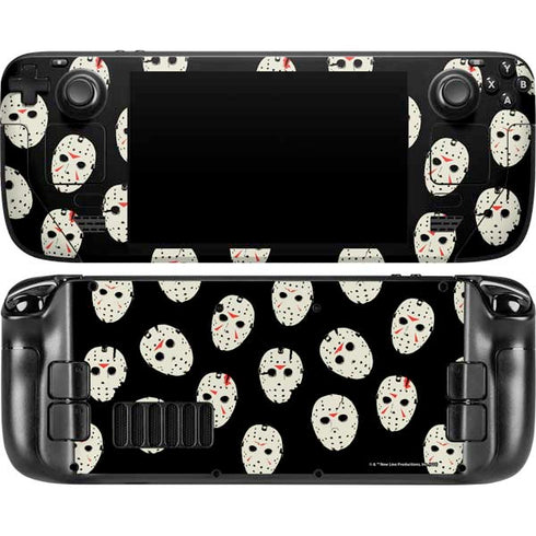 Warner Bros Friday the 13th Jason Voorhees Pattern Steam Deck Handheld Gaming Computer OLED Skin