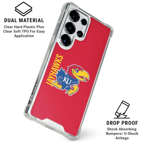 University of Kansas Jayhawks KU Galaxy S25 Ultra Clear Case