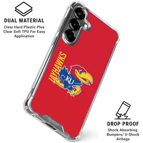 University of Kansas Jayhawks KU Galaxy S26 Plus Clear Case