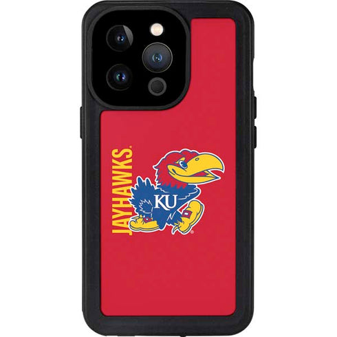 University of Kansas Jayhawks KU iPhone 15 Pro Waterproof Case