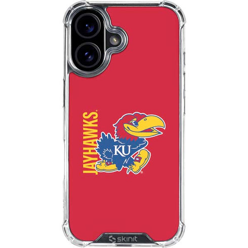 University of Kansas Jayhawks KU iPhone 16 Plus Clear Case
