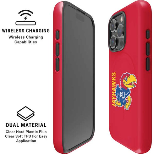 University of Kansas Jayhawks KU iPhone 16 Pro Max Magsafe Impact Case