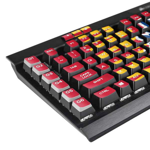 University of Kansas Jayhawks KU K95 RGB PLATINUM Mechanical Gaming Keyboard Skin