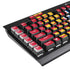 University of Kansas Jayhawks KU K95 RGB PLATINUM Mechanical Gaming Keyboard Skin