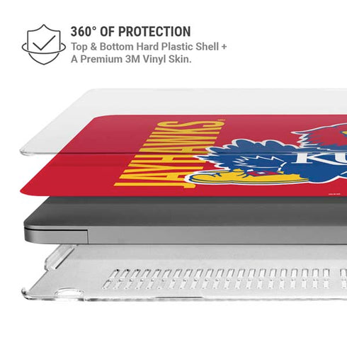 University of Kansas Jayhawks KU MacBook Pro 14in (2021-24) Case plus Skin