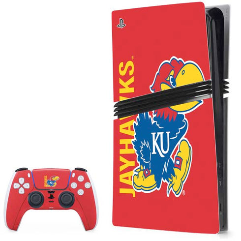 University of Kansas Jayhawks KU PS5 Pro Bundle Skin
