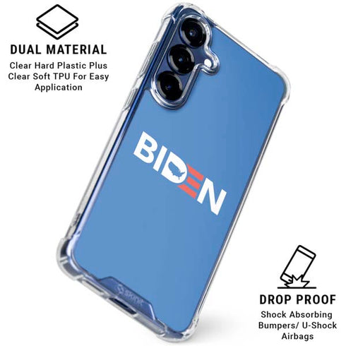 Joe Biden Political Galaxy S25 Plus Clear Case