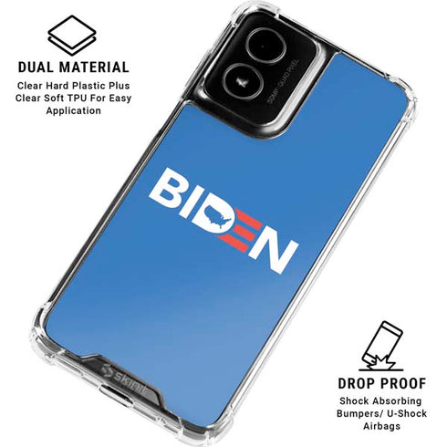 Joe Biden Political Moto G Power 5G (2024) Clear Case