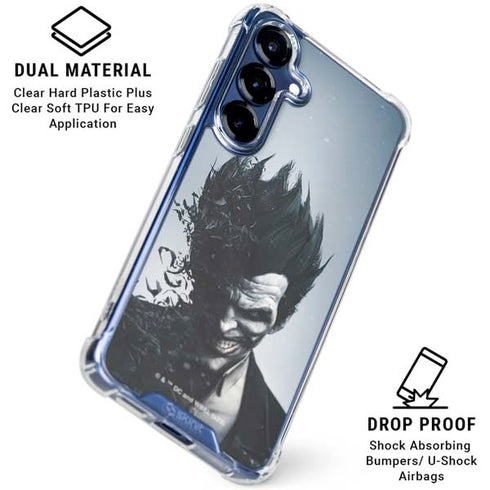DC Comics Arkham Origins Joker Arkham Galaxy S25 Plus Clear Case