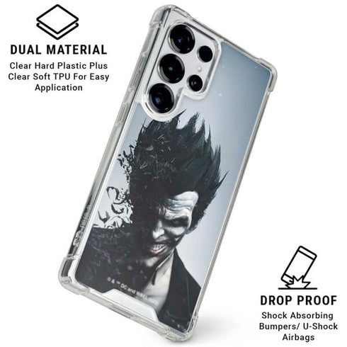 DC Comics Arkham Origins Joker Arkham Galaxy S25 Ultra Clear Case