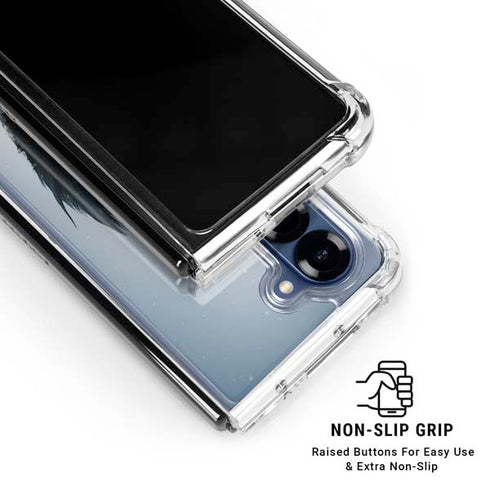 DC Comics Arkham Origins Joker Arkham Galaxy Z Fold6 Clear Case