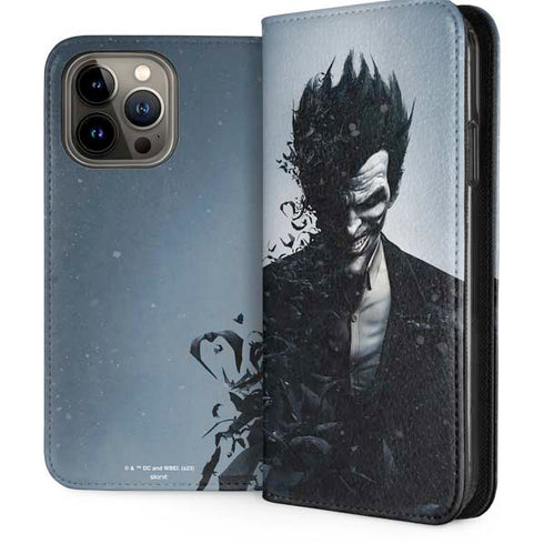 DC Comics Arkham Origins Joker Arkham iPhone 15 Pro Max Folio Case