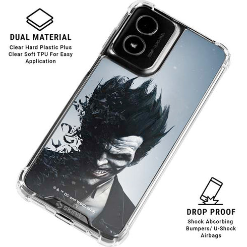 DC Comics Arkham Origins Joker Arkham Moto G Power 5G (2024) Clear Case