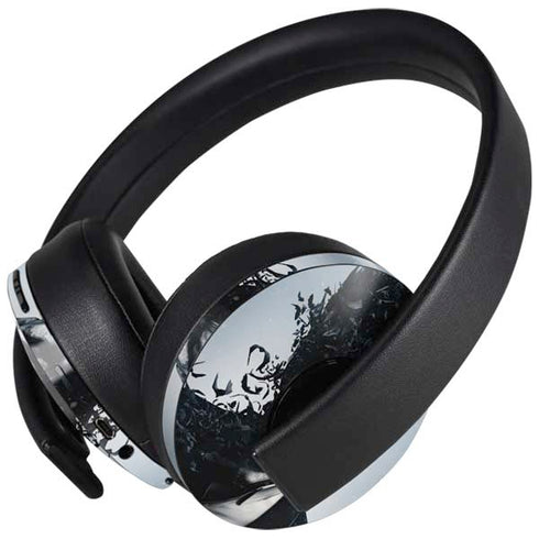 DC Comics Arkham Origins Joker Arkham PlayStation 4 Gold Wireless Headset Skin