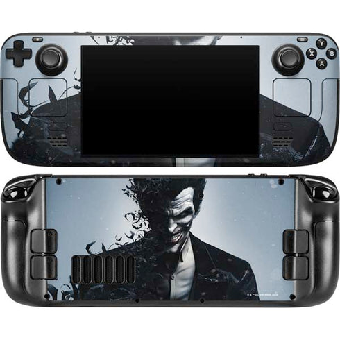 DC Comics Arkham Origins Joker Arkham Steam Deck Handheld Gaming Computer OLED Skin