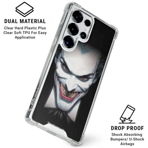 Joker by Alex Ross Galaxy S25 Ultra Clear Case