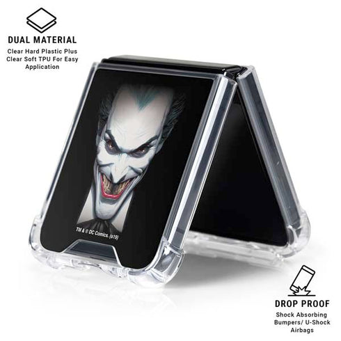 Joker by Alex Ross Galaxy Z Flip6 Clear Case