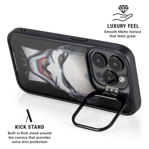 Joker by Alex Ross iPhone 15 Pro Max Kickstand Case