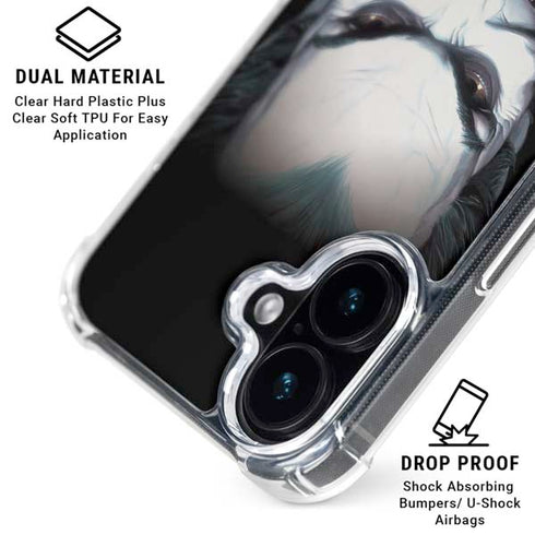 Joker by Alex Ross iPhone 16 Plus Clear Case