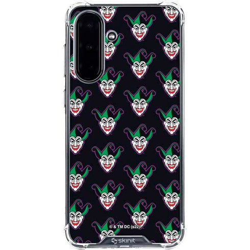 DC Comics The Joker Logo Pattern Galaxy A36 5G Clear Case